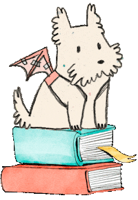 Dog Books Sticker by sfpubliclibrary