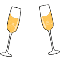 Cheers Flying Sticker by United Airlines
