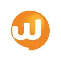 orange beating heart Sticker by WebinWord