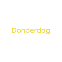 Thursday Donderdag Sticker by 100% Leiden