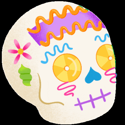 Gabyolra giphygifmaker giphygifmakermobile calavera diademuertos GIF