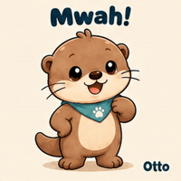 Mwah! A Little Kiss from Otto the Otter