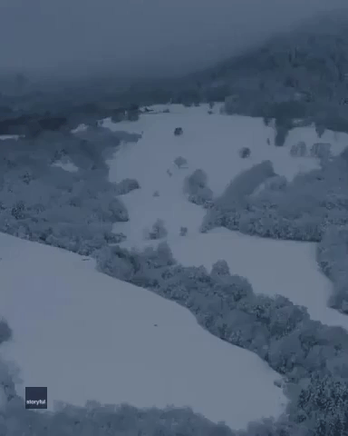 Drone Captures Wintry Beauty of France's Auvergne-Rhône-Alpes Region