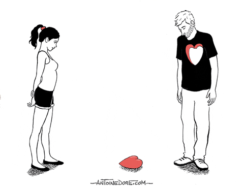 broken heart love GIF by Antoine Doré