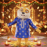 Happy Festival Of Lights GIF by Doge Pound