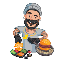 Burger Sticker by Repast