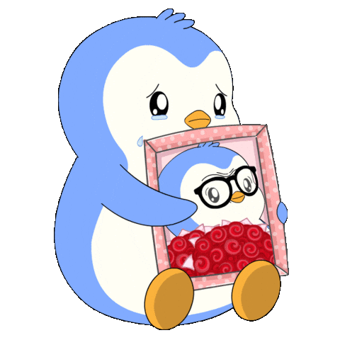 Sad I Miss You Sticker by Pudgy Penguins
