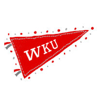 School Spirit Pennant Sticker by Western Kentucky University
