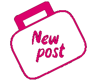SUNtip new pink travel new post Sticker
