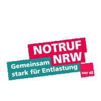 Gewerkschaft Notruf Sticker by verdi gesundheit&soziales NRW