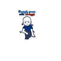 Strength Growth Sticker by ironbrij
