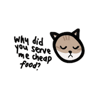 Hungry Cat Sticker