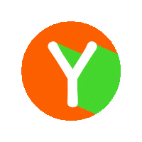 Orange Abc Sticker