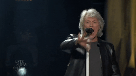 Bon Jovi GIF by The Late Show With Stephen Colbert