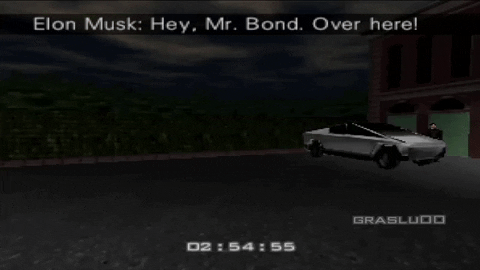 giphyupload racing truck tesla giphylinargaming GIF