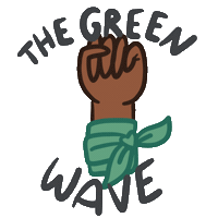 FosFeminista marea verde fòs feminista the green wave Sticker