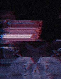 maksellies glitch sourire yeux nuit GIF