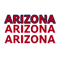 ArizonaAlumni blue red arizona tucson Sticker