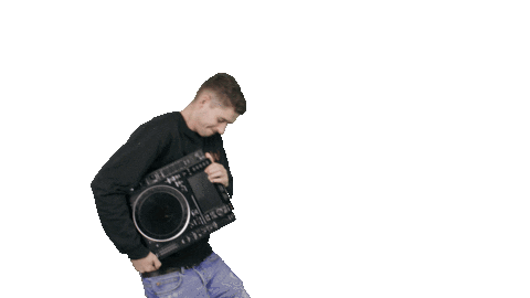 Dj Walking Sticker by ewwents