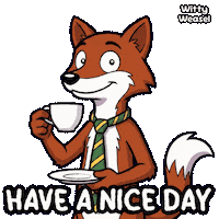Have A Nice Day Tea Sticker by VeeFriends