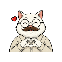 Cat Love Sticker by vankedisi