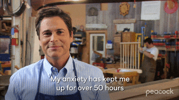 Parks And Recreation Anxiety GIF by PeacockTV