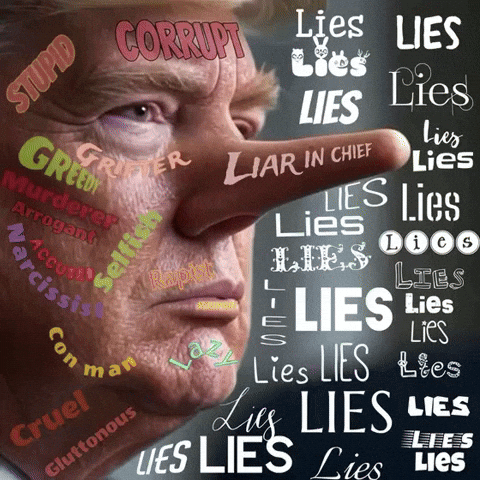 Trump Lying GIF by Maryanne Chisholm - MCArtist