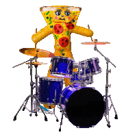 Dance Pizza Sticker