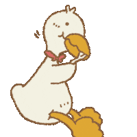DuckyGreg eating eat yum dinner Sticker