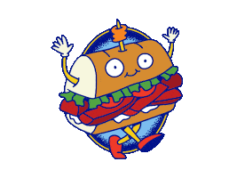 Blueplatemayo new orleans tomato mayo pickles Sticker