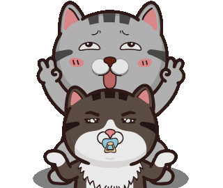 Happy Cat Sticker by VITA VITA ‧ 塔仔不正經