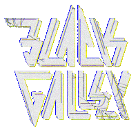 Black_galley fight tv glitch metal Sticker