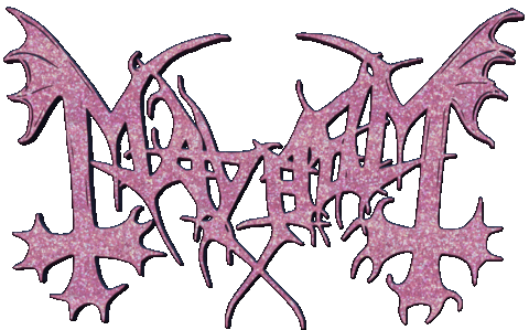 Black Metal Pink Sticker