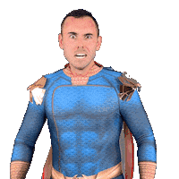 Gamer Superhero Sticker