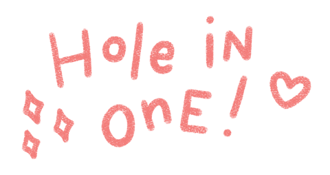 Hole In One Golf Sticker by Catharina Stewart