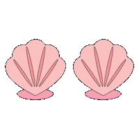 Mermaid Shells Sticker by iwawhy
