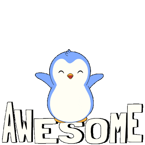 Happy Feel Good Sticker by Pudgy Penguins