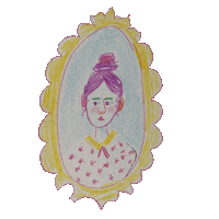 Girl Woman Sticker by Halfsquare Designs