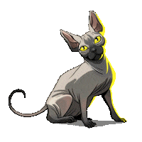 Cat Sticker by Cyberpunk 2077