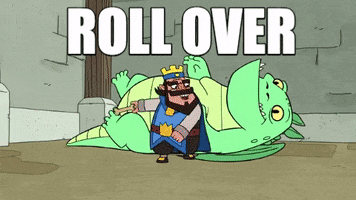 roll over clash royale GIF by Clasharama