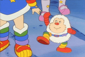 happy rainbow brite GIF