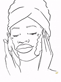 bpeppersart beauty face skincare good vibes GIF