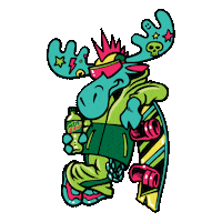 Mountain Dew Snowboard Sticker by Dew Tour