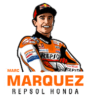 islahuddinm motogp rider Marquez marcmarquez Sticker