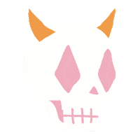 Death Skeleton Sticker