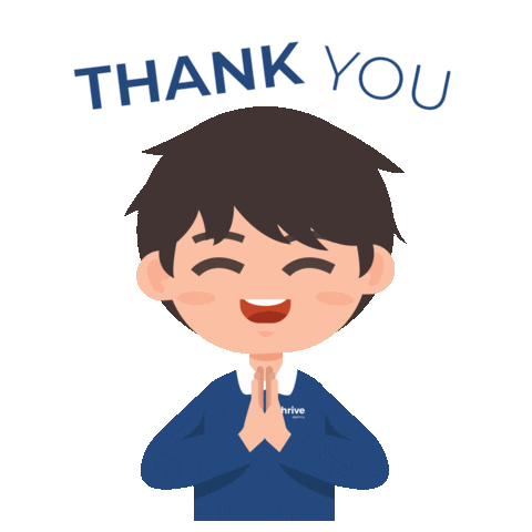 Work Thank You Sticker by Thrive Agency ID