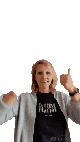 Kinderpraktijkwhoop top linda duim duim omhoog Sticker