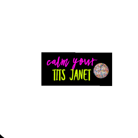 Janet Sticker by OH MY CAKERY