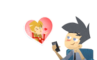 In Love Cartoon Sticker by VEM
