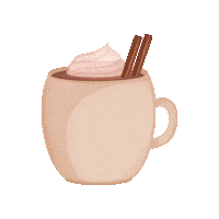 Hot Chocolate Cocoa Sticker by Danielle Bayes